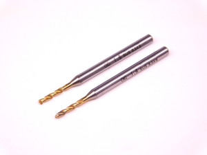 2 pcs OSG 1.6mm TiN HSSE TWIST DRILL BIT 61516 3mm SHANK 10mm LOC 42mm OAL - EA0280BF4