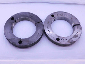 4" 16 NS 3 THREAD RING GAGES 4.0 4.00 4.000 GO NO GO P.D.'S = 3.9594 & 3.9543 - DW35228CB4