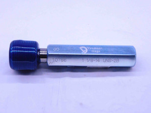 1 1/8 14 UNS 2B VERMONT THREAD PLUG GAGE 1.125 GO ONLY P.D. = 1.0786 2B OR 3B - DW35231AD5