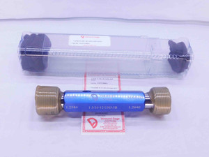 NEW 1 5/16 12 UNJ 3B VERMONT THREAD PLUG GAGE 1.3125 GO NO GO = 1.2584 & 1.2640 - DW35291VTG