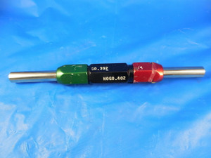 .392 & .402 CLASS Z SMOOTH PIN PLUG GAGE GO NO GO .4062 - .0142 UNDERSIZE 13/32