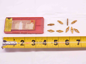 9pcs NEW SANDVIK VCMT-21.52 & VCMT-222 TiN COATED CARBIDE INSERTS - DM0395CT4