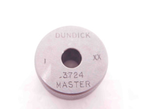 .3724 CLASS XX MASTER PLAIN BORE RING GAGE .3750 -.0026 UNDERSIZE 3/8 9.459 mm - EA0519BY4
