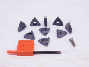 9pcs NEW VARDEX 3JIR 8NPTF VCB CARBIDE LAYDOWN THREADING INSERTS 8 TPI NPTF - DM0414BM5