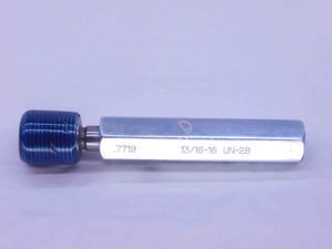 13/16 16 UN 2B VERMONT THREAD PLUG GAGE .8125 GO ONLY P.D. = .7719 2B OR 3B - DW35371BI5 13/16 16 UN 2B VERMONT THREAD PLUG GAGE .8125 GO ONLY P.D. = .7719 2B OR 3B - DW35371BI5