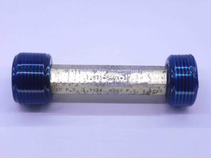 1 7/8 8 UN 3B THREAD PLUG GAGE 1.875 1.8750 GO NO GO P.D.'S = 1.7938 & 1.8013 - DW35379BI5