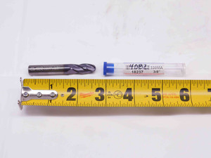 NEW GARR TOOL 3/8 O.D. 7/8 LOC AlTiN BALL NOSE CARBIDE END MILL 4 FL 18237 .375 - DM0568AU5