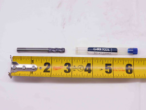 NEW GARR TOOL 1/4 O.D. AlTiN CORNER RADIUS CARBIDE END MILL 4 FL 80147 .06 RAD - DM0569AU5
