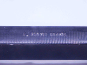 2 3/4 16 UNJ 3B THREAD PLUG GAGE 2.75 2.750 GO NO GO P.D.'S = 2.7094 & 2.7148 - DW35383BR5