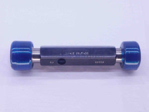 1 1/2 12 UNJF 3B LEFT HAND THREAD PLUG GAGE 1.5 GO NO GO PD'S = 1.4459 & 1.4522 - DW35387BR5