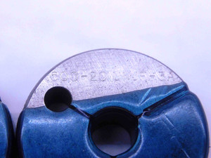 1/2 20 UNJF 3A THREAD RING GAGES .5 .50 .500 GO NO GO P.D.'S = .4675 & .4643 - DW35405BR5