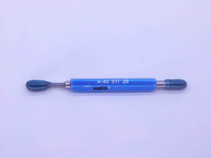 4 40 UNC 2B STI HELICOIL THREAD PLUG GAGE #4 .112 GO NO GO PD'S = .1283 & .1308 - DW35447BS5