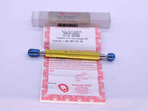 M8 X 1.25 6H METRIC VERMONT THREAD PLUG GAGE 8 GO NO GO P.D.'S = 7.188 & 7.348 - DW35452BS5