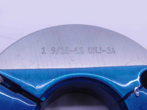 1 9/16 12 UNJ 3A THREAD RING GAGES 1.5625 GO NO GO P.D.'S = 1.5084 & 1.5040 - DW35553BG5