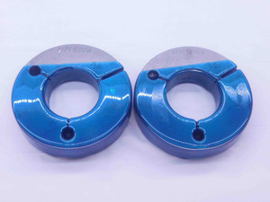 1 7/8 12 UNJ 3A THREAD RING GAGES 1.875 1.8750 GO NO GO P.D.'S = 1.8209 & 1.8164 - DW35554BG5