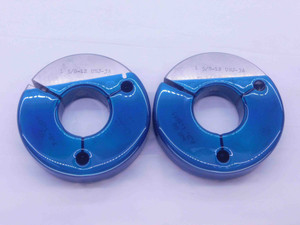 1 5/8 12 UNJ 3A THREAD RING GAGES 1.625 1.6250 GO NO GO P.D.'S = 1.5709 & 1.5665 - DW35555BG5