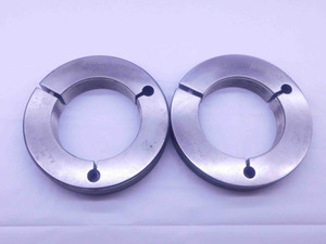 3 3/8 12 UNJ 3A BEFORE PLATE THREAD RING GAGES 3.375 GO NO GO = 3.3197 & 3.3153 - DW35559BG5