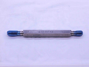 1/4 28 NF 3 THREAD PLUG GAGE .25 .250 GO NO GO P.D.'S = .2268 & .2290 UNF-3 - BL2388CC