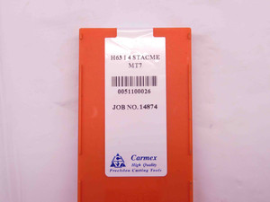 3pcs NEW CARMEX H63 I 4 STACME MT7 CARBIDE THREADING INSERTS H63I4STACME - DM0761BL5