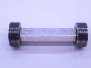 2 3/16 18 NS 3B THREAD PLUG GAGE 2.1875 GO NO GO P.D.'S = 2.1514 & 2.1564 UNS-3B - DW35586BX5