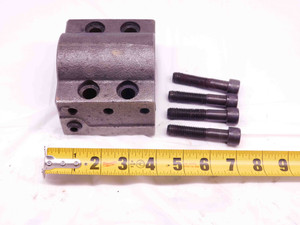 1 1/2 ID BORING BAR LATHE TURRET TOOL HOLDER BLOCK 35mm X 75mm BOLT HOLE PATTERN - DM0789BY4