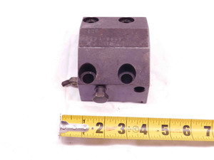 TRUDEX 1 1/2 ID BORING BAR TURRET TOOL HOLDER BLOCK 45mm X 80mm BOLT PATTERN - DM0802BY4