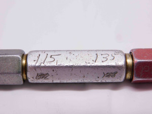 .1150 & .1350 PIN PLUG GAGE GO NO GO .1250 -.0100 UNDERSIZE 1/8 3 mm .115 .135 - DM0929CT4