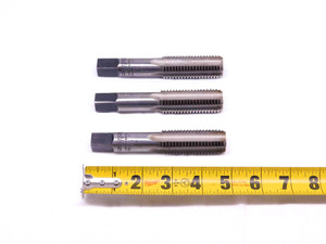 3pcs SET OF PRATT & WHITNEY 7/8 9 NC HSS BOTTOMING TAP 4 STRAIGHT FLUTE .875 - DM0980AE5