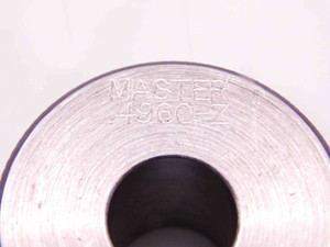 .4960 CL Z MASTER PLAIN BORE RING GAGE .5000 -.0040 UNDERSIZE 1/2 12.598 mm .496 - DM1020CT4