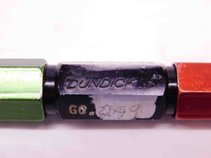 .2490 & .2580 CL X PIN PLUG GAGE GO NO GO .2500 -.0010 1/4 6.325 mm .249 .258 - DM1044CT4