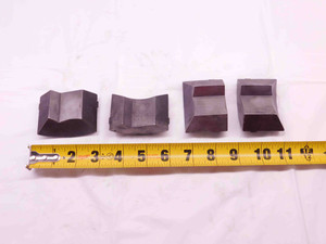 4pcs SET HARDINGE S35 SMOOTH HEXAGON COLLET PADS 2" MADE IN USA CNC MACHINIST - DM1112CT4