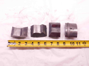 4pcs SET HARDINGE S35 SMOOTH HEXAGON COLLET PADS 2" MADE IN USA CNC MACHINIST - DM1115CT4