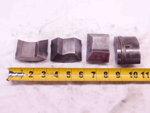 4pcs SET HARDINGE S35 SMOOTH HEXAGON COLLET PADS 2" MADE IN USA CNC MACHINIST - DM1118CT4