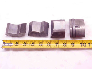 4pcs SET S-35 SMOOTH HEXAGON COLLET PADS 2-1/8" MADE IN USA CNC MACHINIST 2.125 - DM1127CT4