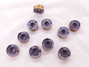 10pcs ISCAR H606 RXCU 43-AXT IC808 TiAlN, AlTiN & TiN CARBIDE MILLING INSERTS - EA0601BL5
