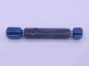 3/4 28 UNS 3B THREAD PLUG GAGE .75 .750 .7500 GO NO GO P.D.'S = .7268 & .7305 - DW35662BX5