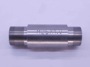 SHOP MADE M25 X 1 THREAD PLUG GAGE 25 1.0 METRIC GO AND NO GO INSPECTION CHECK - DW35738BX5 SHOP MADE M25 X 1 THREAD PLUG GAGE 25 1.0 METRIC GO AND NO GO INSPECTION CHECK - DW35738BX5