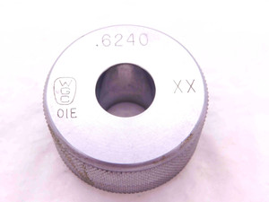 .6240 CLASS XX MASTER PLAIN BORE RING GAGE .6250 -.0010 UNDERSIZE 5/8 16 mm .624 - EA0695BR5