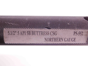 5 1/2 5 BUTTRESS CSG API 5B THREAD PLUG GAGE 5.5 5.0 BCSG BUTT CASING BUTTER BTC - BR10015BU5