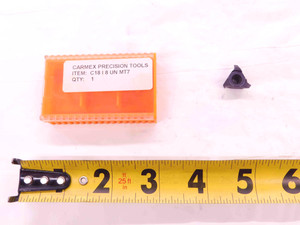 1pc CARMEX PRECISION C18 I 8 UN MT7 CARBIDE THREADING INSERT 8 TPI UN THREAD - EA0779CU4