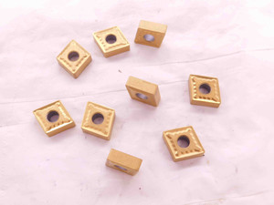9pcs NEW APT CNMG432 TiN COATED CARBIDE TURNING INSERTS - EA0786CU4