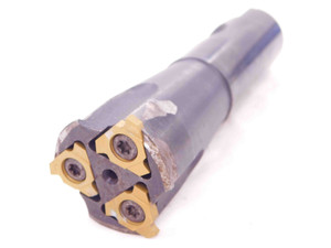 VALENITE INDEXABLE GROOVING MILL ABOUT 1 1/2 O.D. 1" SHANK 4 3/8 OAL 3 INSERTS - EA0807BC5