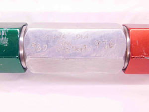 .9600 & .9760 PIN PLUG GAGE GO NO GO .9688 +.0072 31/32 24.790 mm .960 .976 - EA0829CT4