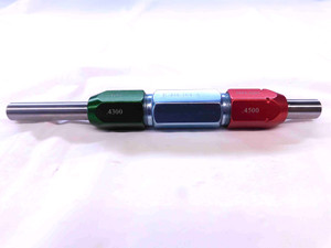 .4300 & .4500 CL ZZ PIN PLUG GAGE GO NO GO .4531 -.0031 29/64 11 mm .430 .450 - NS0044CT4