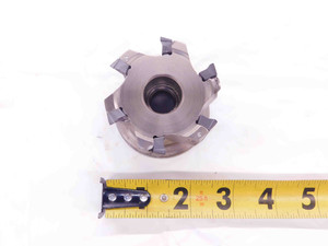 ISCAR 2 1/2 O.D. 90 DEG FACE MILL 1" PILOT 3/8 KEY HOLDS 6 INSERTS ADKT 1505 - EA0870CM4