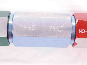 .7465 & .7495 CLASS X PIN PLUG GAGE GO NO GO .7500 -.0005 UNDERSIZE 3/4 19 mm - EA0900CT4