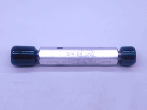 3/4 24 UNS THREAD PLUG GAGE .75 .750 .7500 GO NO GO P.D.'S = .7229 & .7272 CHECK - DW35767BX5