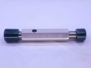 15/16 24 UNS 2B THREAD PLUG GAGE .9375 GO NO GO P.D.'S = .9104 & .9159 CHECK - DW35772BX5