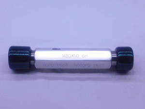 M30 X 1 6H METRIC THREAD PLUG GAGE 30 1.0 GO NO GO P.D.'S = 1.1555 & 1.1622 - DW35773BX5
