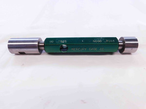 .7525 & .7560 CL Z PIN PLUG GAGE GO NO GO .7500 +.0025 OVERSIZE 3/4 19 mm .756 - NS0075CT4